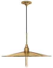  PD421BBRT4SCBLM - Pendant Doppio Brushed Brass 120v 40w Retro Tube Spiral Filament 300mm T8 E26 Black Cord